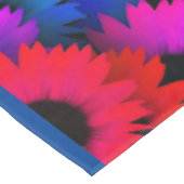 Opgewekte reeks kleurrijke zonnebloemen tafelkleed (Gekanteld)