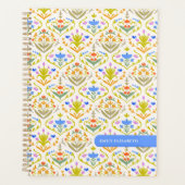 Opgewekte Tuin Botanische Gepersonaliseerde Planner (Voorkant)