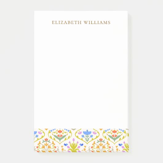 Opgewekte Tuin Botanische Persoonlijke Briefpapier Post-it® Notes (Voorkant)
