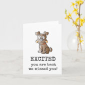 Opgewonden ben je terug, we hebben je gemist, Scha Kaart (Gele Bloem)