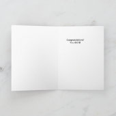  Opgewonden Blauwe Vogel  Kaart (Binnen)