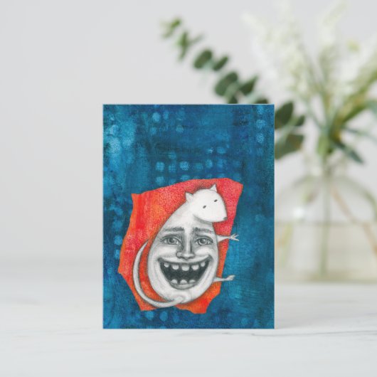 Opgewonden Briefkaart (Staand voorkant)