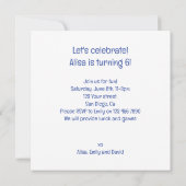 Opgewonden egels vieren verjaardag met taart kaart (Achterkant)