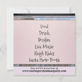 Opgewonden Gelukkig Sneeuwmeisje Kerstfeest Kaart (Achterkant)