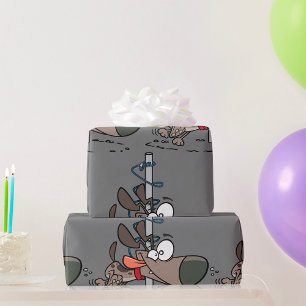 opgewonden hond cadeaupapier