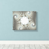 Opgewonden in blauw canvas afdruk (Insitu (Houten vloer))