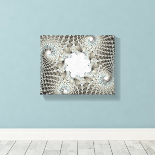 Opgewonden in blauw canvas afdruk (Insitu (Houten vloer))