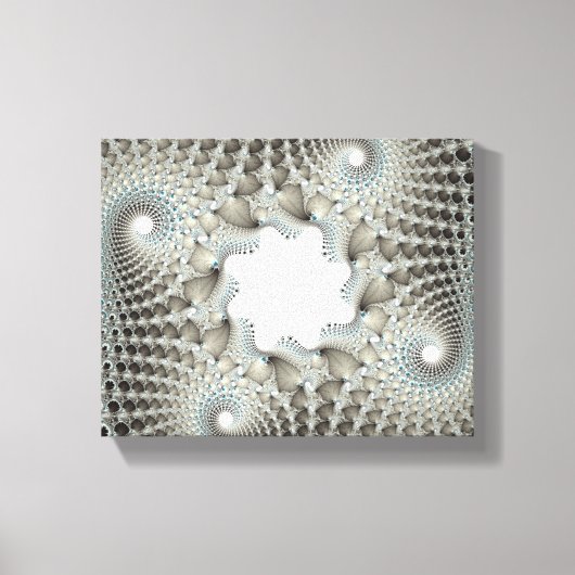 Opgewonden in blauw canvas afdruk (Voorkant)