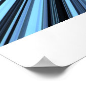 Opgewonden in blauw poster (Hoek)