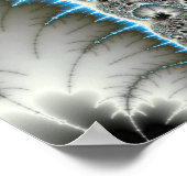 Opgewonden in blauw poster (Hoek)