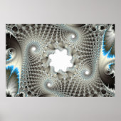 Opgewonden in blauw poster (Voorkant)