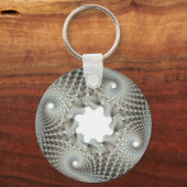 Opgewonden in blauw sleutelhanger (Voorkant)