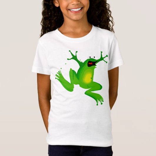 Opgewonden Kikker Kinder T-shirt (Voorkant)