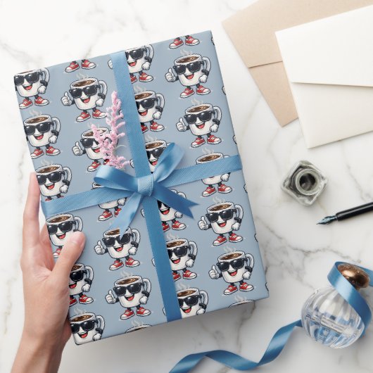 Opgewonden Koffiekop Cadeaupapier (Geschenken)