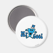 Opgewonden Mr Cool Jumping voor vreugde Magneet (Voorkant / Achterkant)