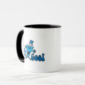 Opgewonden Mr Cool Jumping voor vreugde Mok (Voorkant links)