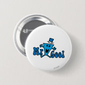 Opgewonden Mr Cool Jumping voor vreugde Ronde Button 5,7 Cm (Voorkant /achterkant)