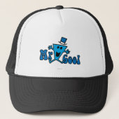 Opgewonden Mr Cool Jumping voor vreugde Trucker Pet (Voorkant)