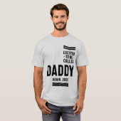 Opgewonden om weer papa te worden genoemd 2020 vad t-shirt (Voorkant volledig)