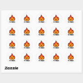Opgewonden Ronde Sticker (Vel)