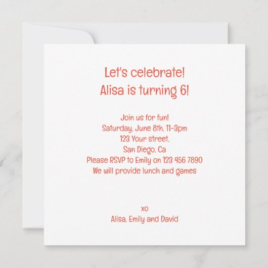 Opgewonden stekelvarkens vieren verjaardag met taa kaart (Achterkant)