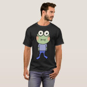 opgewonden vis schudde t-shirt (Voorkant volledig)
