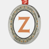 Opgewonden Zebra Metalen Ornament (Links)
