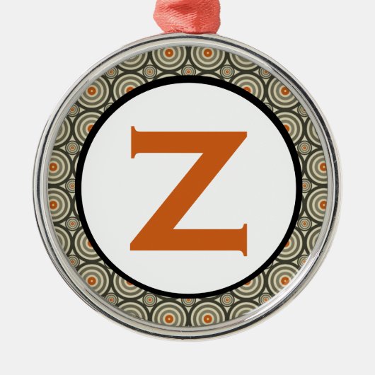 Opgewonden Zebra Metalen Ornament (Voorkant)