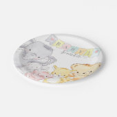 opgezette Baby-strooi | Wit Papieren Bordje (Gekanteld)