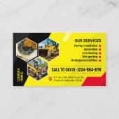 Opgraven, bestrating, mulchen, landruimen visitekaartje (Achterkant)