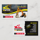 Opgraven, mulchen, land opruimen, Bouw Visitekaartje (Voorkant / Achterkant)