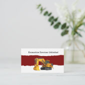 Opgraving en opruiming van land visitekaartje (Staand voorkant)