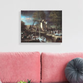 Opgraving Mastodon 1806 Canvas Afdruk (Insitu (Woonkamer))