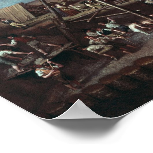 Opgraving Mastodon 1806 Poster (Hoek)