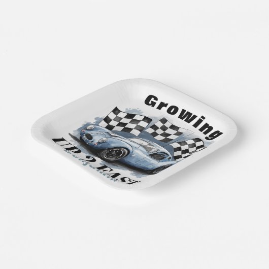 Opgroeien 2 Fast Birthday Party Custom Papieren Bordje (Gebogen)