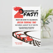 Opgroeien 2 snelle tweede verjaardag kaart (Staand voorkant)