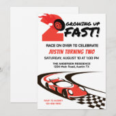 Opgroeien 2 snelle tweede verjaardag kaart (Voorkant / Achterkant)