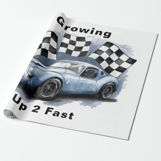 Opgroeien 2 snelle verjaardag cadeaupapier (Uitgerold)