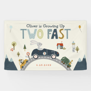 Opgroeien 2 snelle verjaardagsbanner spandoek