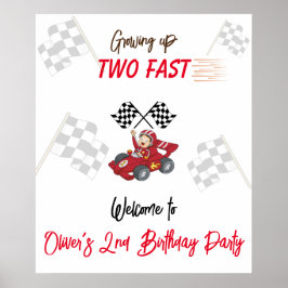 Opgroeien gaat te snel 2e verjaardag  poster