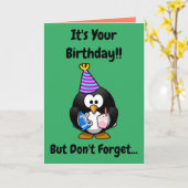 'Opgroeien is optioneel'-Kaart op zaterdag Kaart (Gele Bloem)