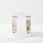 'Opgroeien is optioneel' Mok/beker Matglas Koffiemok (Center)