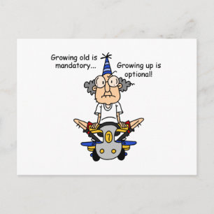 Opgroeien is optionele Humor Briefkaart