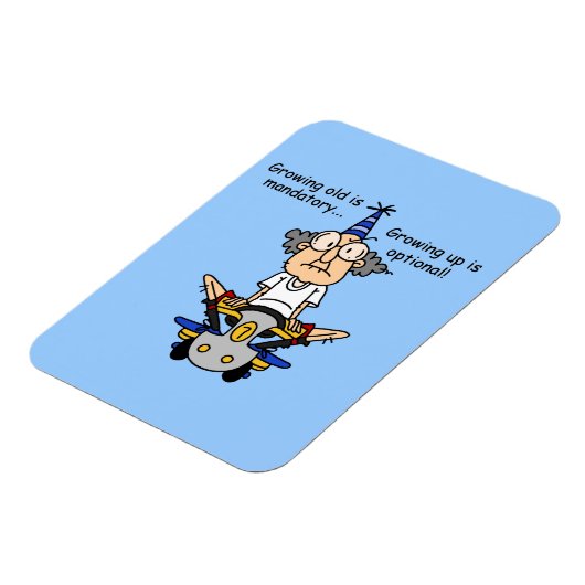 Opgroeien is optionele Humor Magneet (Linkerzijde)