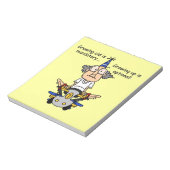 Opgroeien is optionele Humor Notitieblok (Linkerzijde)