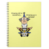 Opgroeien is optionele Humor Notitieboek (Voorkant)