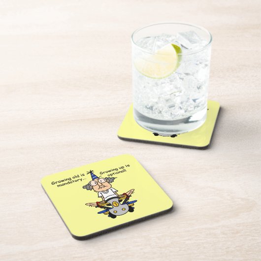 Opgroeien is optionele Humor Onderzetter (Rechterzijde)