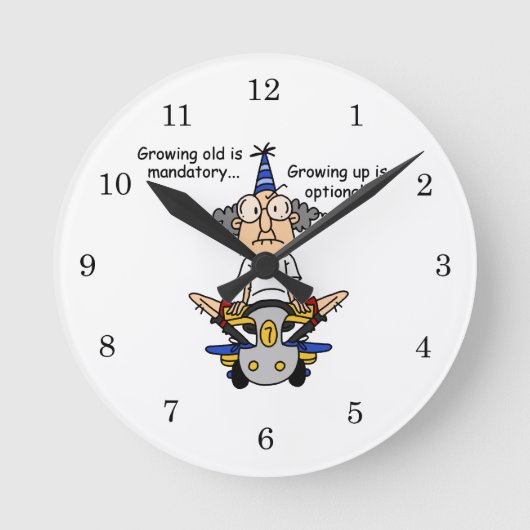 Opgroeien is optionele Humor Ronde Klok (Voorkant)