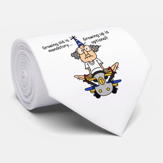 Opgroeien is optionele Humor Stropdas (Opgerold)