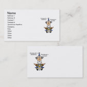 Opgroeien is optionele Humor Visitekaartje (Voorkant / Achterkant)